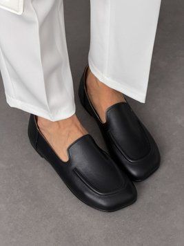 Жіночі лофери barefoot шкіряні чорні 11640 11640-138299 фото